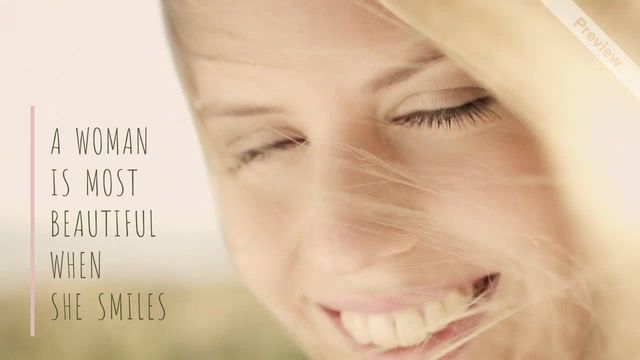 When She Smiles Video Template
