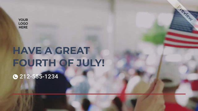 JULY 4TH Video Template