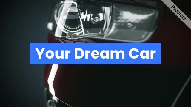 YOUR DREAM CAR Video Template