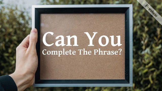 Complete Phrase Video Template