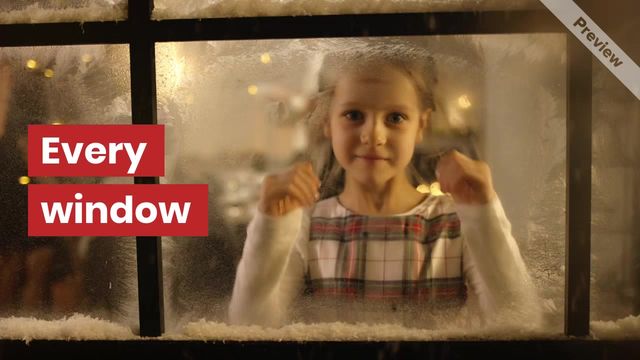 Christmas Window Video Template