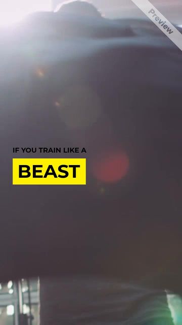 Like a Beast Video Template