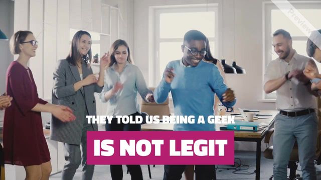 Embrace Your Geekness Day Video Template