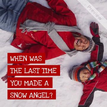 SNOW ANGELS Video Template