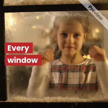 Christmas Window Video Template