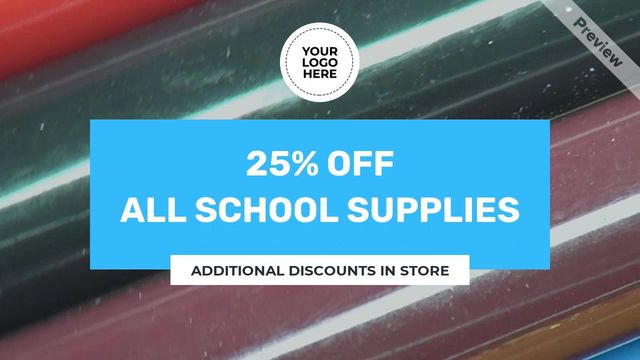 School Supplies Video Template
