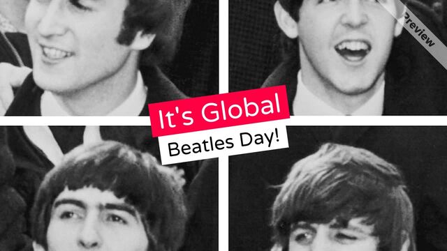 It's Global Beatles Day Video Template