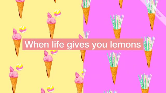 New flavors Video Template