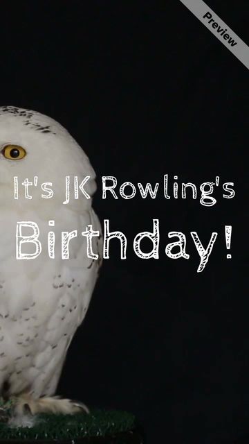 JK Rowling Birthday Video Template
