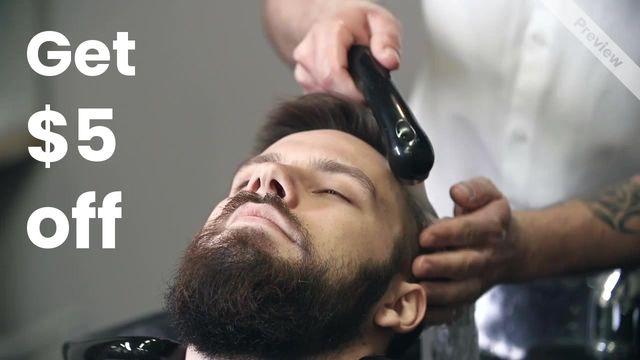 Men Haircut Video Template