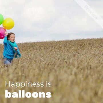Balloons Video Template
