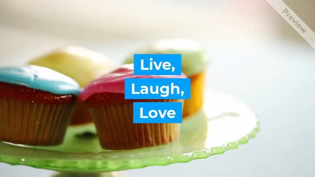 eat cupcakes Video Template