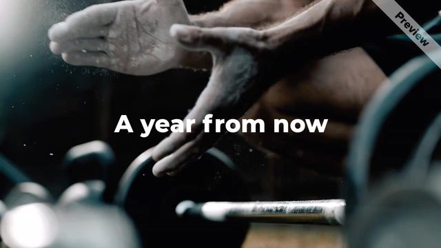 A year from now Video Template