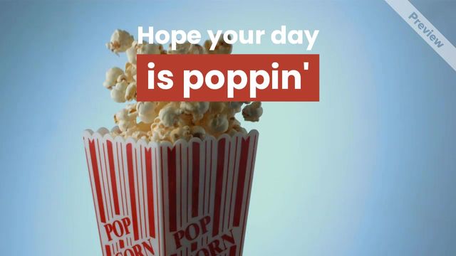 Popcorn Day Video Template