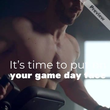 Game Day Face Video Template