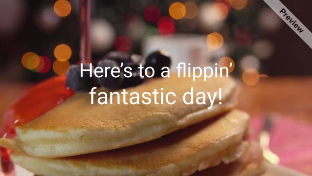 National Pancake Day Video Template