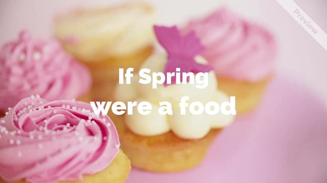 Spring cupcake Video Template