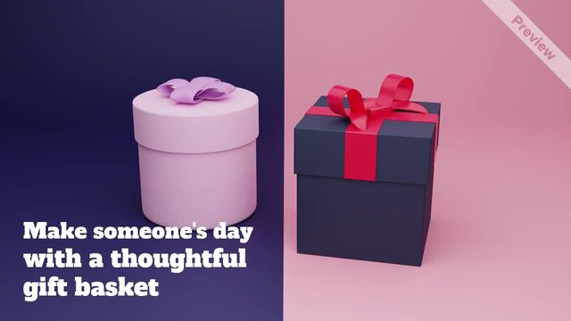 Gift baskets Video Template