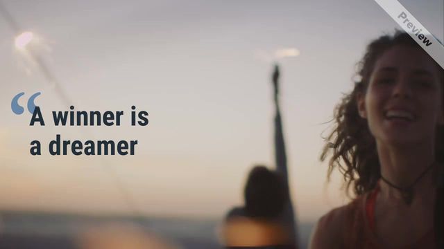 A winner Video Template