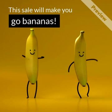 Go Bananas Sale Video Template