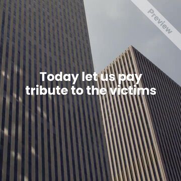 9/11 Remembrance Video Template