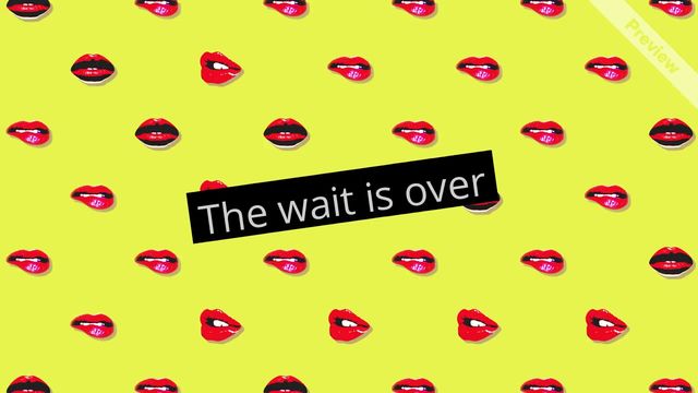 The Wait is Over Video Template