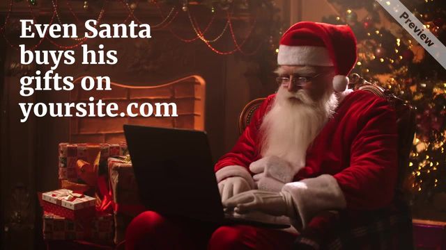 Santa Shops Video Template