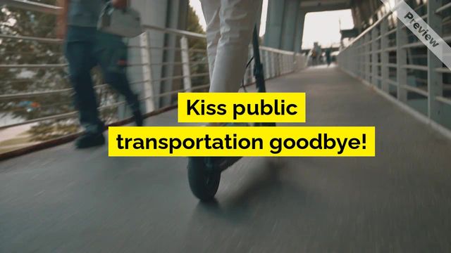 Hop on a Scooter Video Template