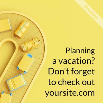 Plan a Vaction Video Template