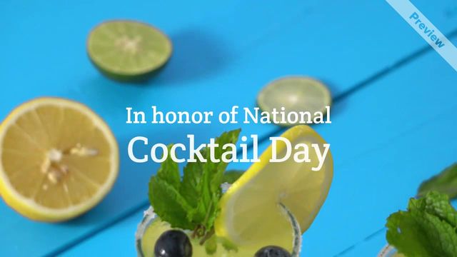  Cocktail Day Video Template