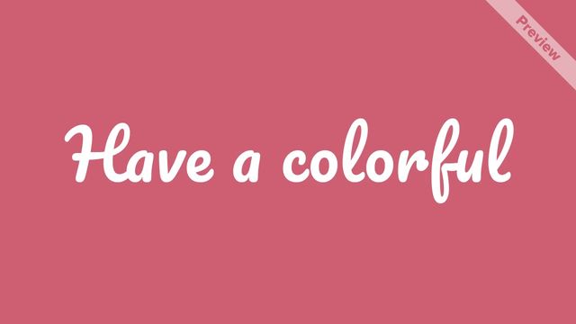 A Colorful Easter Video Template