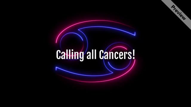 Cancer Horoscope Video Template