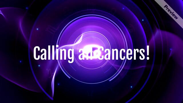 Cancer Horoscope Video Template