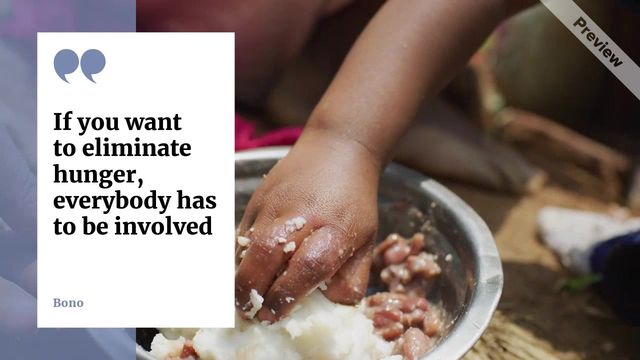 Hunger Awareness Day Video Template