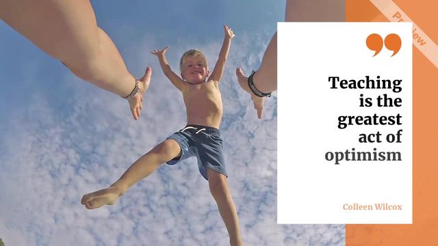 Act of Optimism Video Template