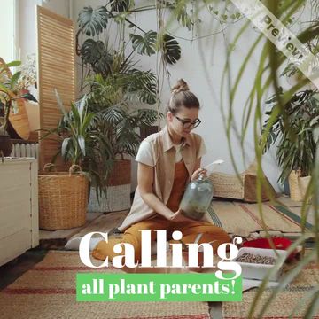 Take Your Houseplant for a Walk Day | July 27 Video Template