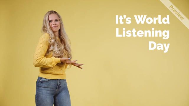 #WorldListeningDay Video Template