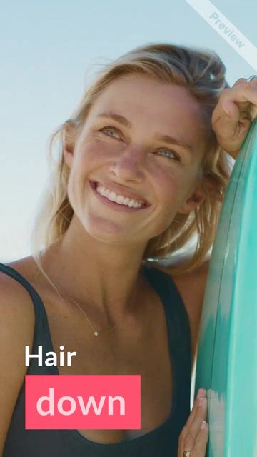 Hair Down Video Template