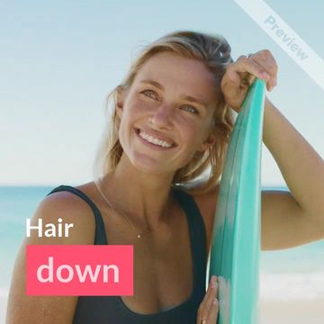 Hair Down Video Template