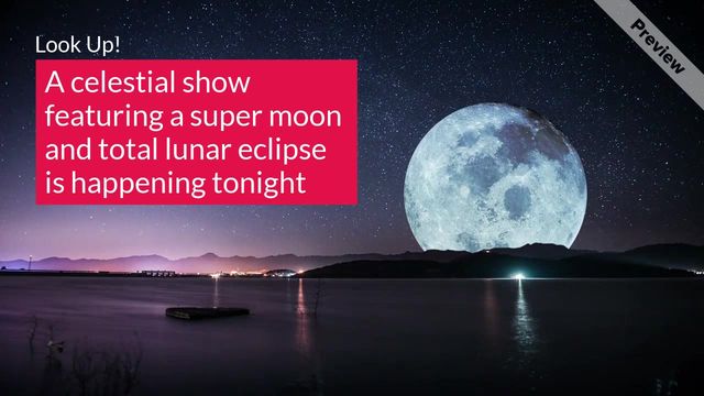 #SuperMoon Video Template