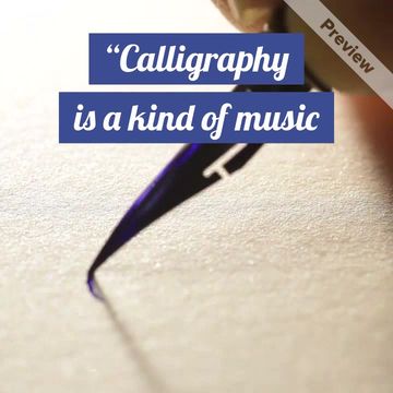 #CalligraphyDay Video Template
