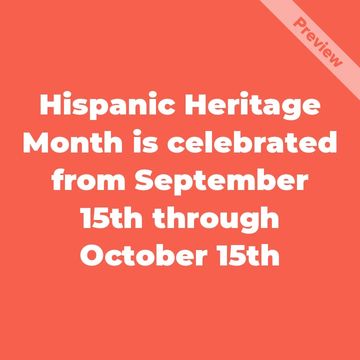Hispanic Heritage Month Video Template