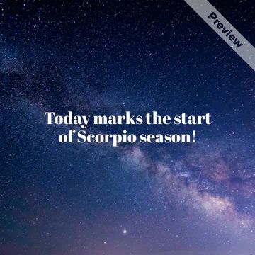 Scorpio Season Video Template