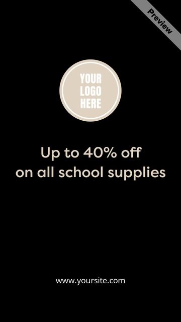 School Supplies Video Template
