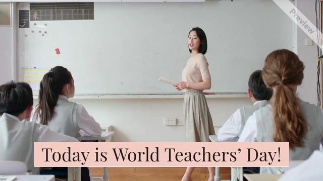 Teachers' Day Video Template