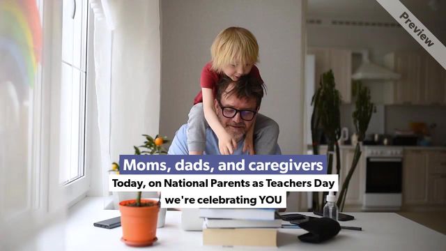 #ParentsasTeachersDay Video Template