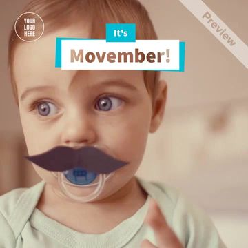 Movember - We Support Men's Health Video Template
