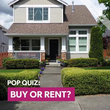 Pop Quiz - Buy Or Rent? | Real Estate Video Template