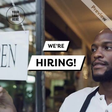 Retail - We're Hiring - 10 sec Video Template