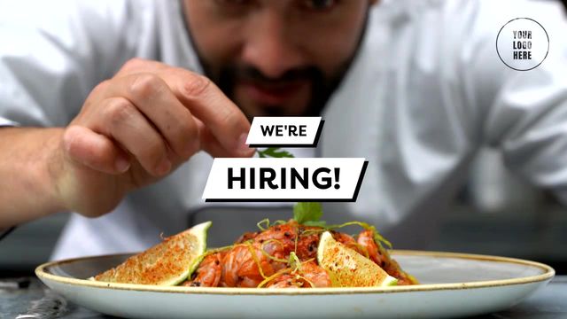 Food - We're Hiring - 10 sec Video Template